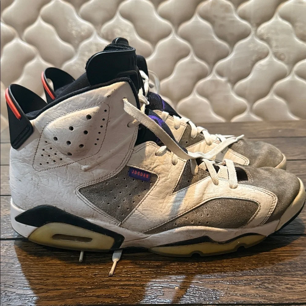 Nike Air Jordan 6 Retro LTR Flint Men's 13 US White Sneakers (C13125-100) - Picture 6 of 16